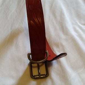 Dog collar 20 inches made in Italy genuine leather